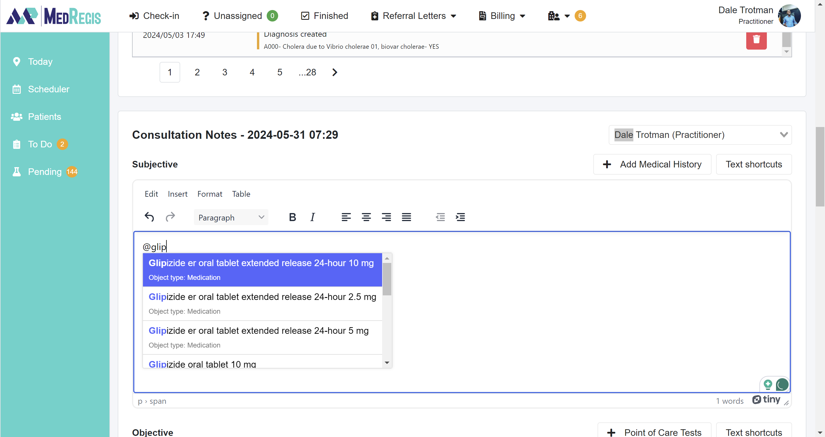Electronic Health Records (EHR)